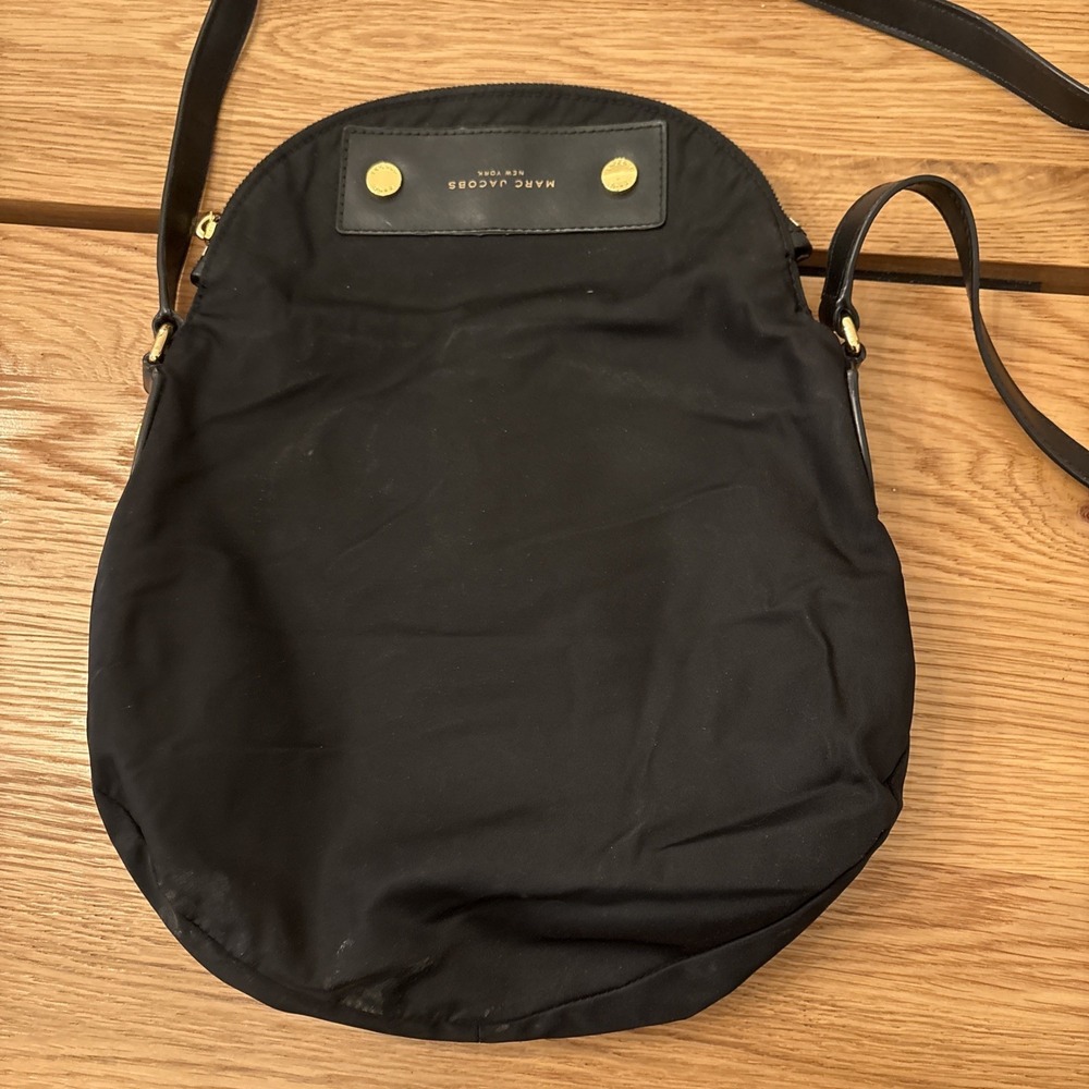 Marc By Marc Jacobs Preppy Nylon Large Natasha Crossbody Bag Black - Picture 7 of 7